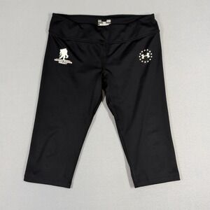 Under Armour Leggings Womens LG Black Wounded Warrior Project HeatGear Capri Gym
